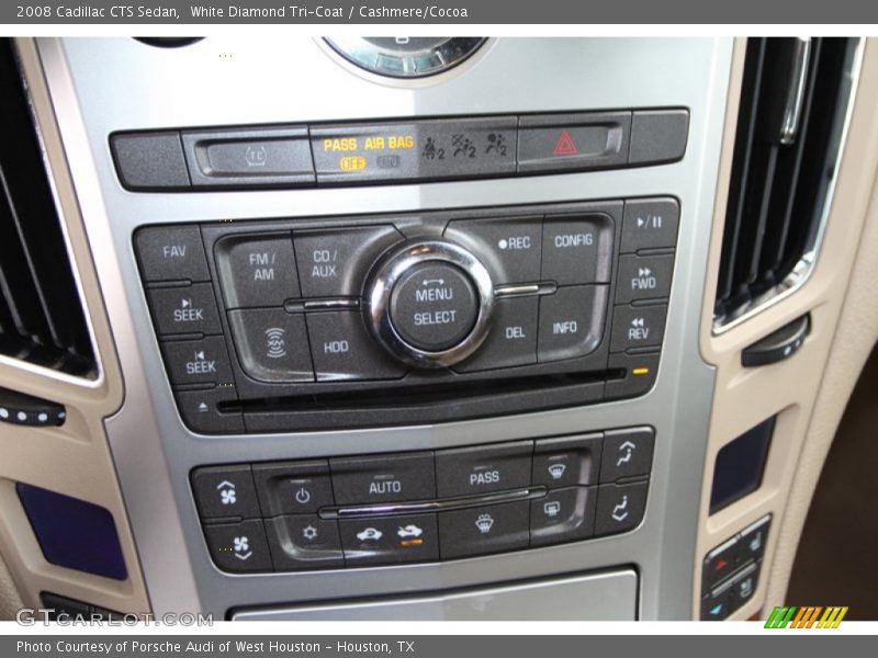 White Diamond Tri-Coat / Cashmere/Cocoa 2008 Cadillac CTS Sedan