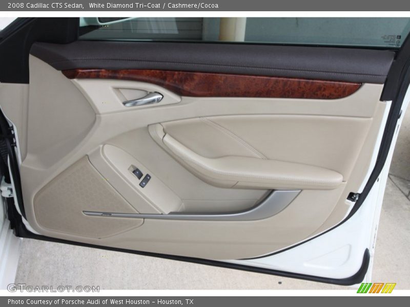 White Diamond Tri-Coat / Cashmere/Cocoa 2008 Cadillac CTS Sedan
