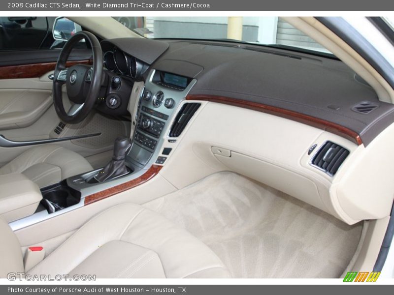 White Diamond Tri-Coat / Cashmere/Cocoa 2008 Cadillac CTS Sedan