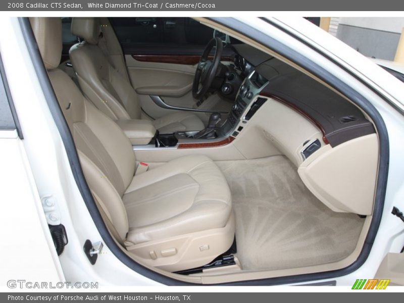 White Diamond Tri-Coat / Cashmere/Cocoa 2008 Cadillac CTS Sedan