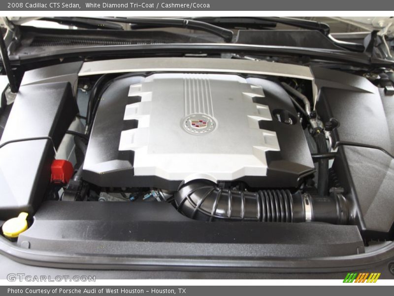 White Diamond Tri-Coat / Cashmere/Cocoa 2008 Cadillac CTS Sedan