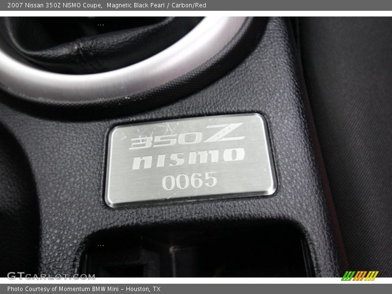 Info Tag of 2007 350Z NISMO Coupe