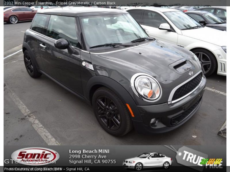Eclipse Gray Metallic / Carbon Black 2012 Mini Cooper S Hardtop