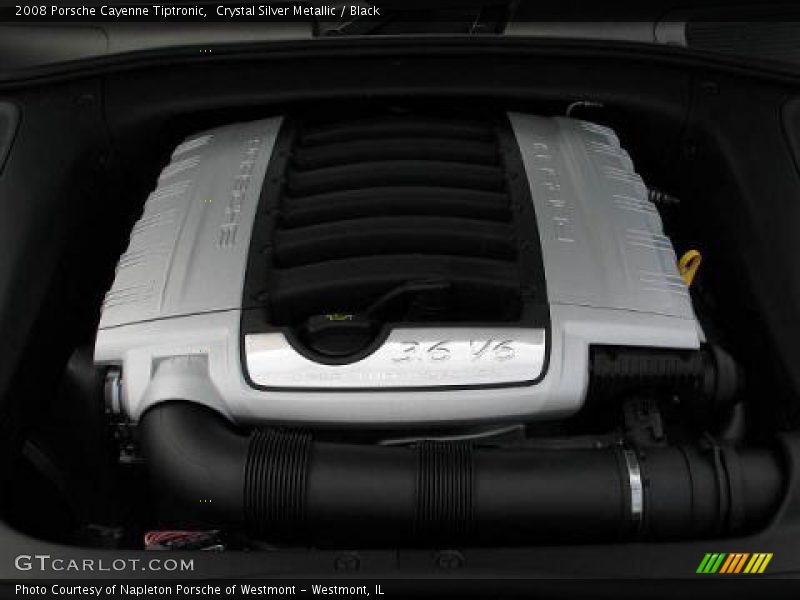 Crystal Silver Metallic / Black 2008 Porsche Cayenne Tiptronic