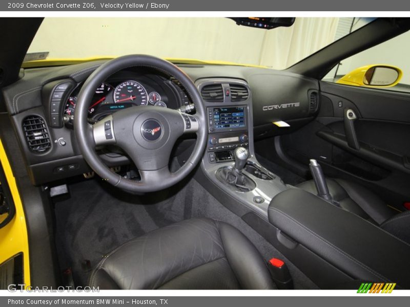 Ebony Interior - 2009 Corvette Z06 