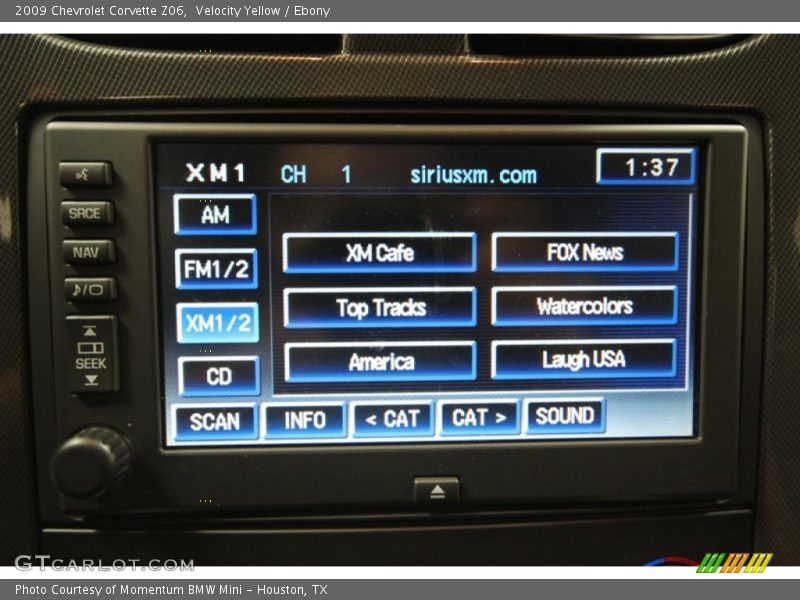 Velocity Yellow / Ebony 2009 Chevrolet Corvette Z06