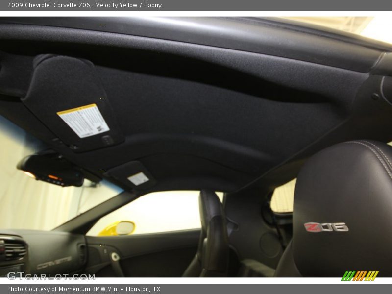 Velocity Yellow / Ebony 2009 Chevrolet Corvette Z06