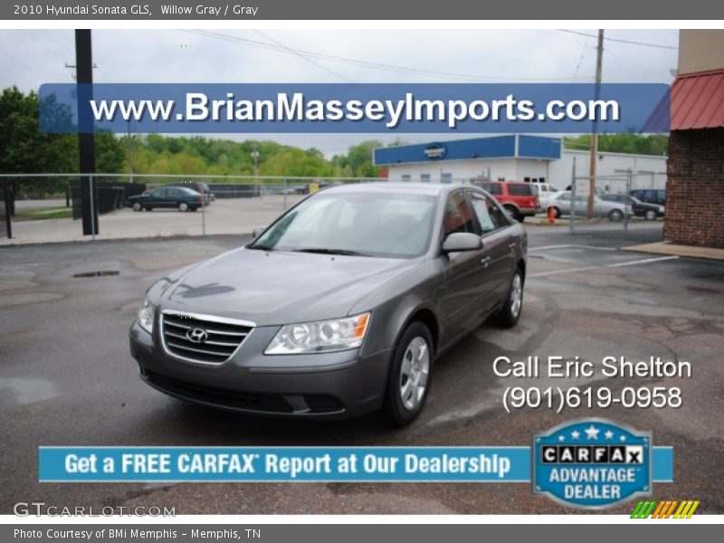 Willow Gray / Gray 2010 Hyundai Sonata GLS