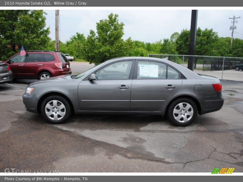 Willow Gray / Gray 2010 Hyundai Sonata GLS