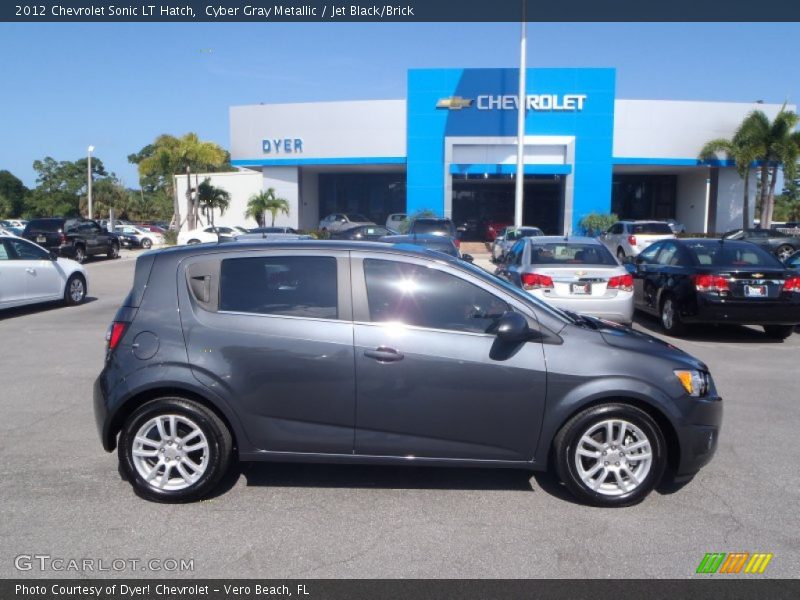 Cyber Gray Metallic / Jet Black/Brick 2012 Chevrolet Sonic LT Hatch
