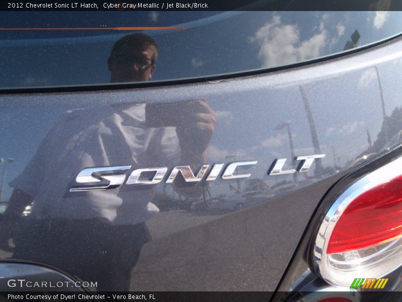 Cyber Gray Metallic / Jet Black/Brick 2012 Chevrolet Sonic LT Hatch