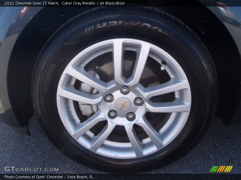 Cyber Gray Metallic / Jet Black/Brick 2012 Chevrolet Sonic LT Hatch