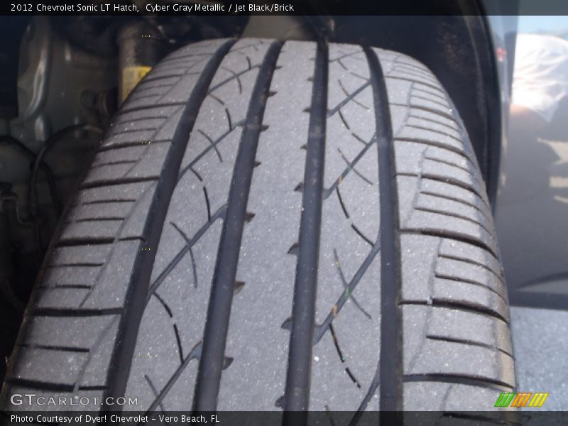 Cyber Gray Metallic / Jet Black/Brick 2012 Chevrolet Sonic LT Hatch