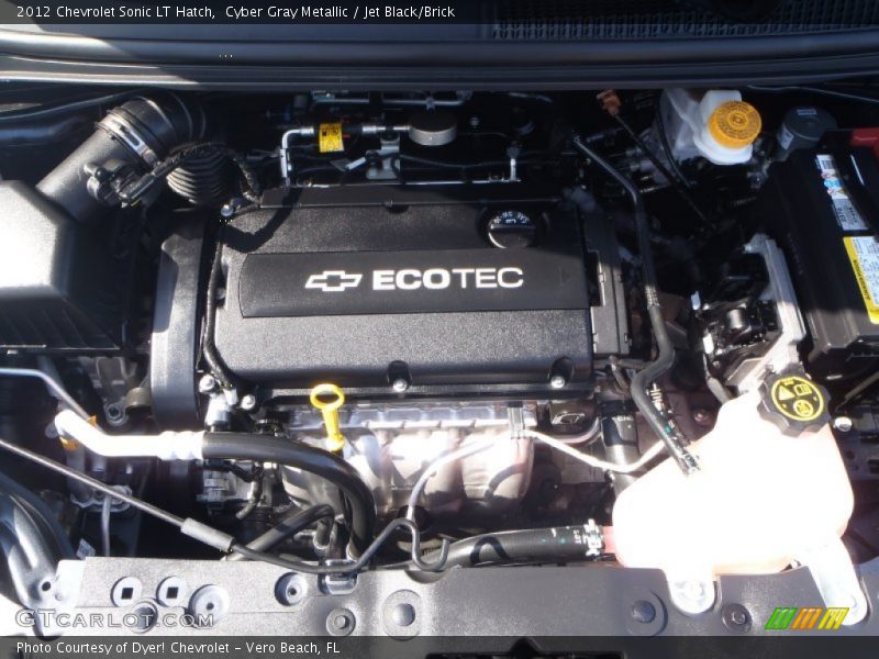 Cyber Gray Metallic / Jet Black/Brick 2012 Chevrolet Sonic LT Hatch