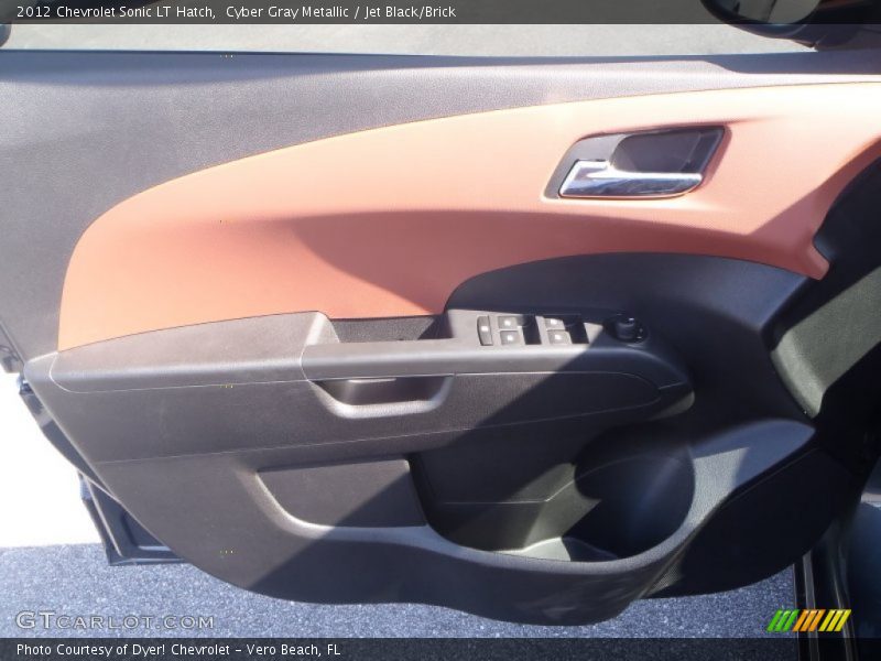 Cyber Gray Metallic / Jet Black/Brick 2012 Chevrolet Sonic LT Hatch
