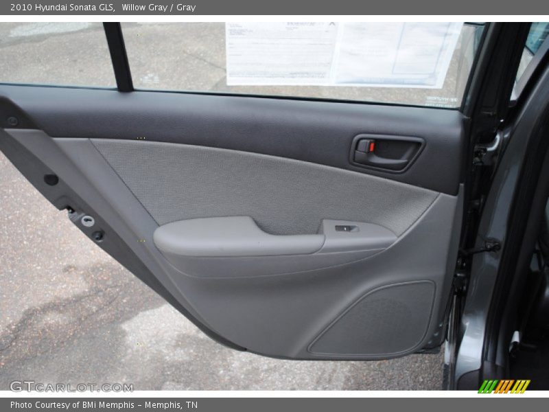Willow Gray / Gray 2010 Hyundai Sonata GLS