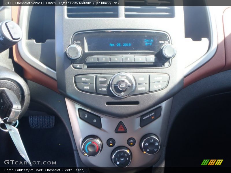 Cyber Gray Metallic / Jet Black/Brick 2012 Chevrolet Sonic LT Hatch