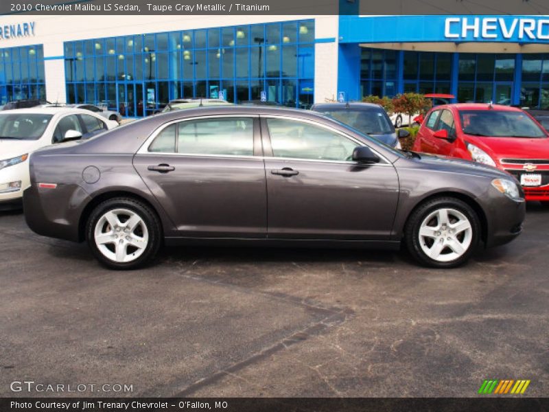 Taupe Gray Metallic / Titanium 2010 Chevrolet Malibu LS Sedan