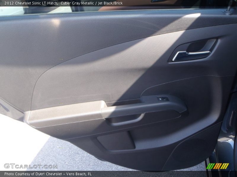 Cyber Gray Metallic / Jet Black/Brick 2012 Chevrolet Sonic LT Hatch