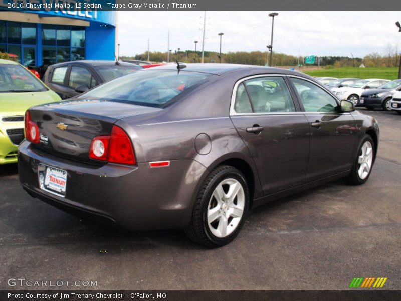 Taupe Gray Metallic / Titanium 2010 Chevrolet Malibu LS Sedan