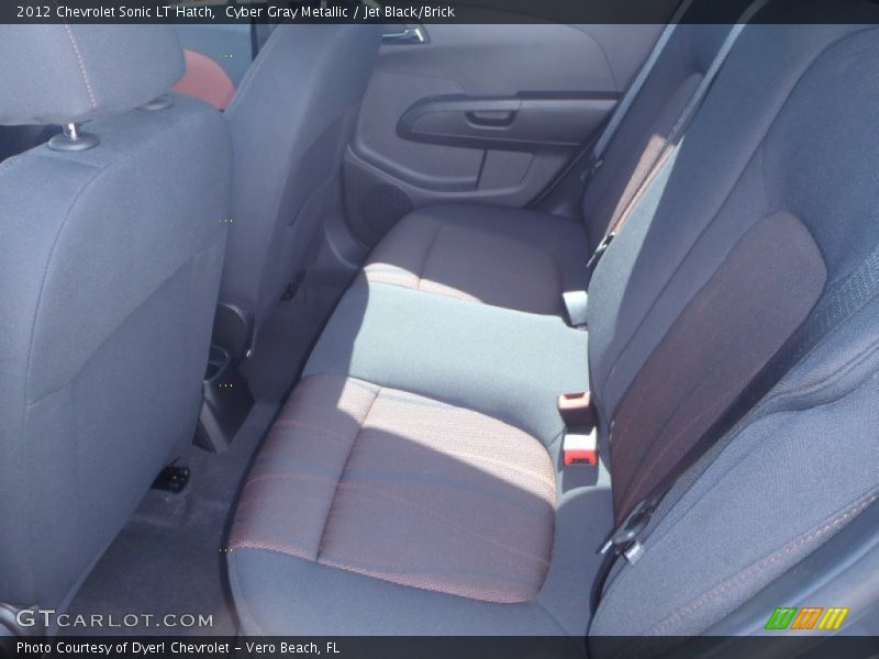 Cyber Gray Metallic / Jet Black/Brick 2012 Chevrolet Sonic LT Hatch