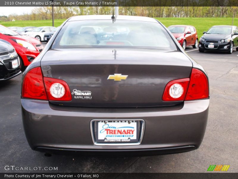 Taupe Gray Metallic / Titanium 2010 Chevrolet Malibu LS Sedan