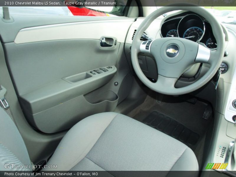 Taupe Gray Metallic / Titanium 2010 Chevrolet Malibu LS Sedan