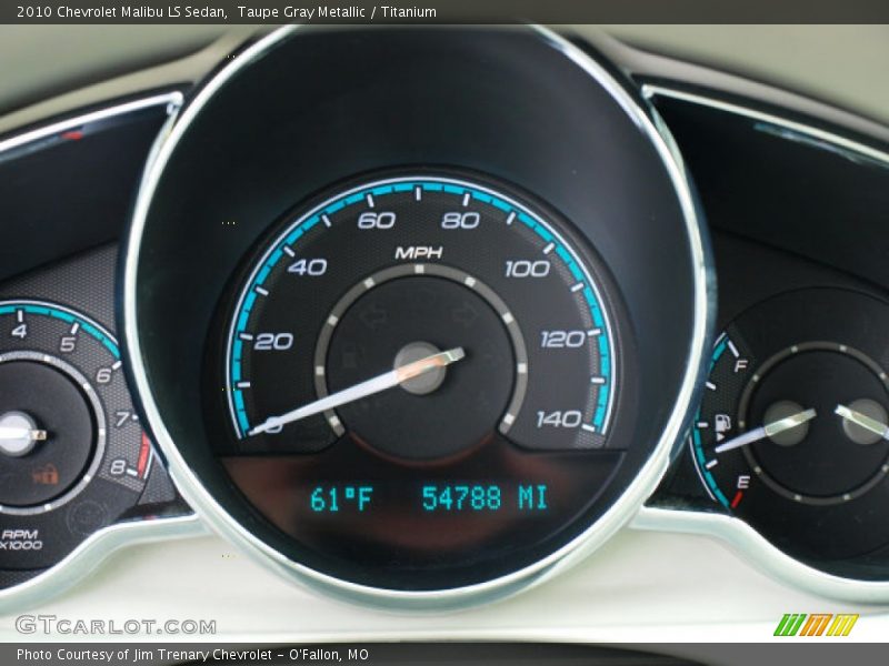 Taupe Gray Metallic / Titanium 2010 Chevrolet Malibu LS Sedan