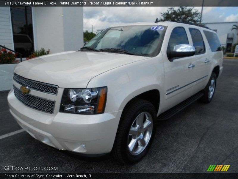 White Diamond Tricoat / Light Titanium/Dark Titanium 2013 Chevrolet Tahoe LT 4x4