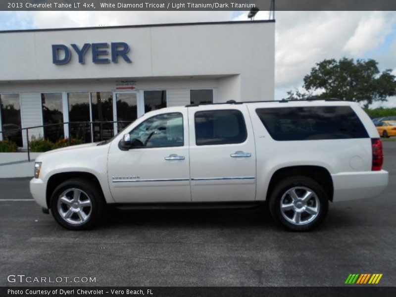 White Diamond Tricoat / Light Titanium/Dark Titanium 2013 Chevrolet Tahoe LT 4x4