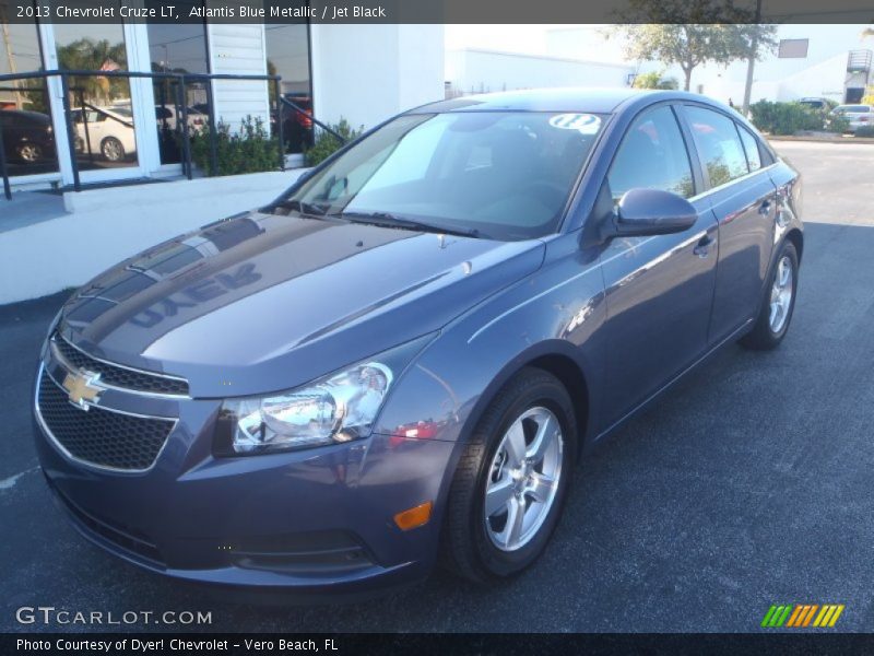 Atlantis Blue Metallic / Jet Black 2013 Chevrolet Cruze LT