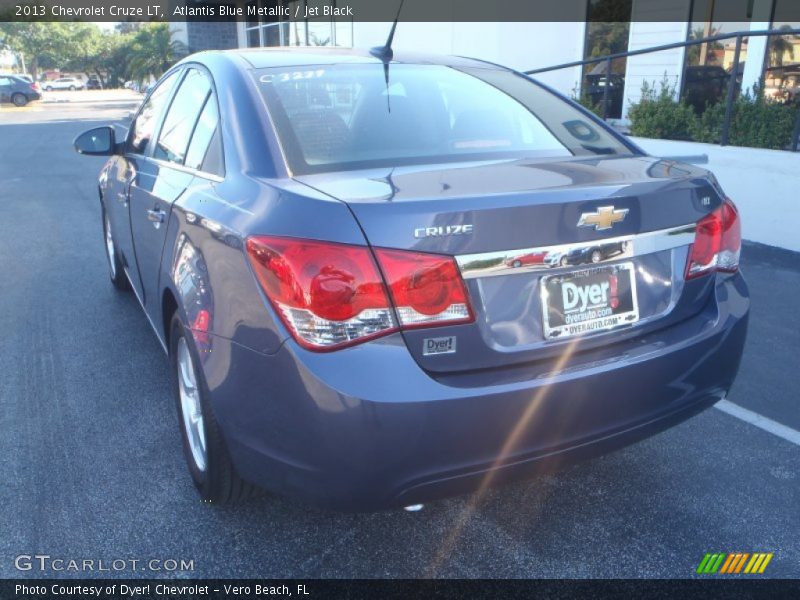 Atlantis Blue Metallic / Jet Black 2013 Chevrolet Cruze LT