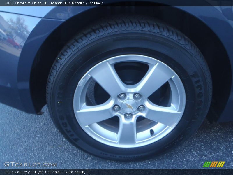 Atlantis Blue Metallic / Jet Black 2013 Chevrolet Cruze LT