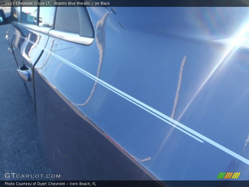 Atlantis Blue Metallic / Jet Black 2013 Chevrolet Cruze LT