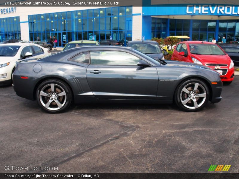 Cyber Gray Metallic / Black 2011 Chevrolet Camaro SS/RS Coupe