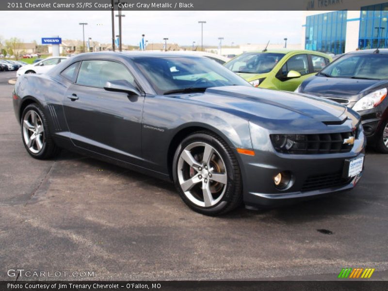 Cyber Gray Metallic / Black 2011 Chevrolet Camaro SS/RS Coupe