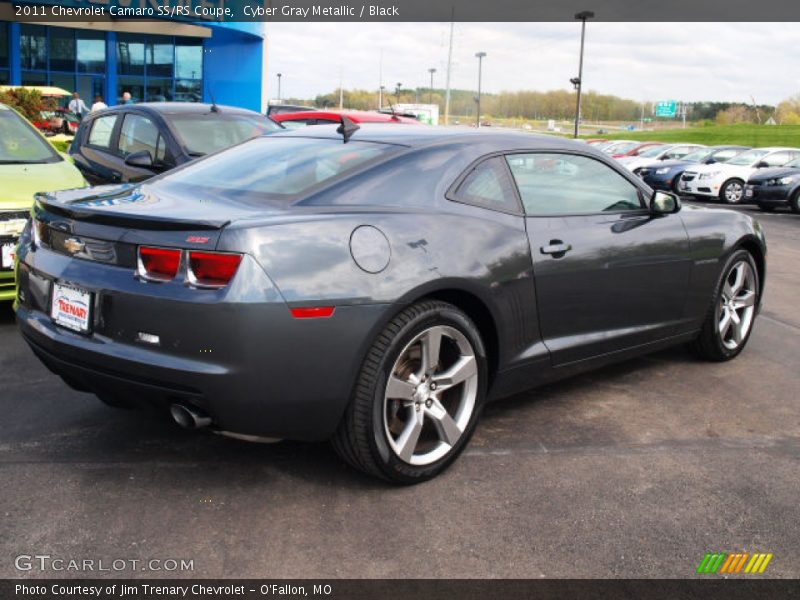 Cyber Gray Metallic / Black 2011 Chevrolet Camaro SS/RS Coupe