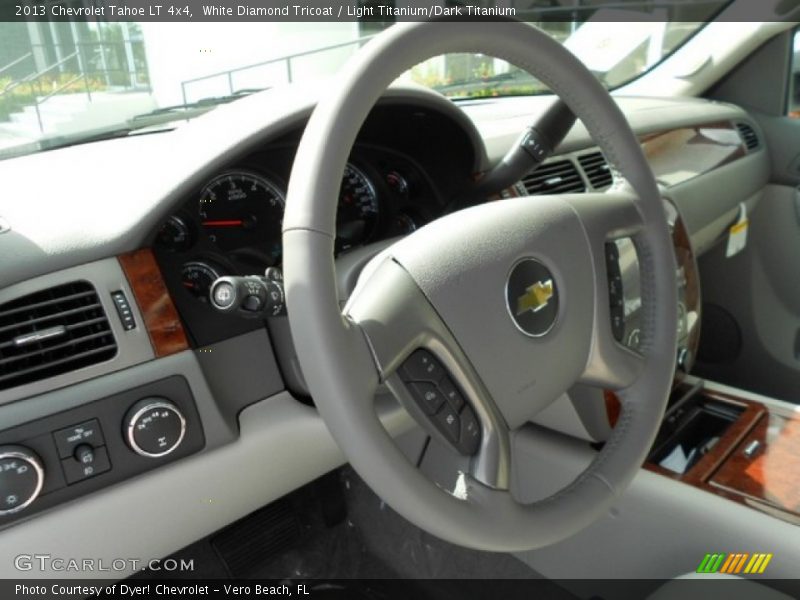 White Diamond Tricoat / Light Titanium/Dark Titanium 2013 Chevrolet Tahoe LT 4x4