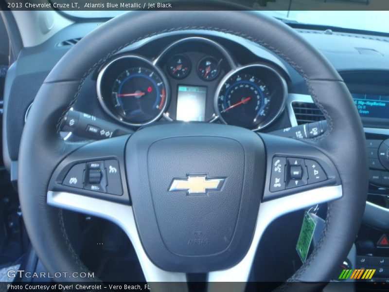 Atlantis Blue Metallic / Jet Black 2013 Chevrolet Cruze LT