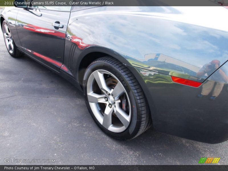 Cyber Gray Metallic / Black 2011 Chevrolet Camaro SS/RS Coupe