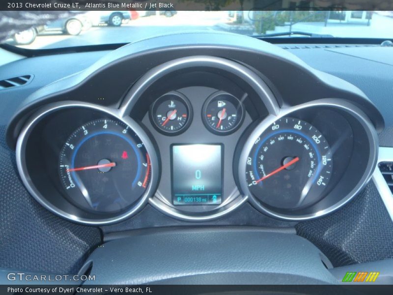 Atlantis Blue Metallic / Jet Black 2013 Chevrolet Cruze LT