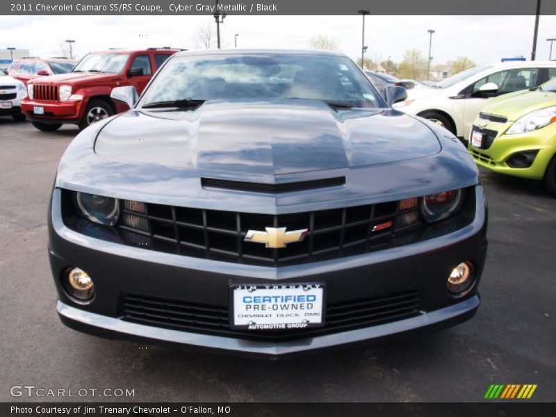 Cyber Gray Metallic / Black 2011 Chevrolet Camaro SS/RS Coupe