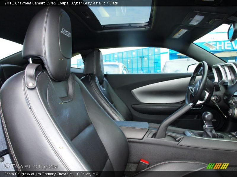 Cyber Gray Metallic / Black 2011 Chevrolet Camaro SS/RS Coupe