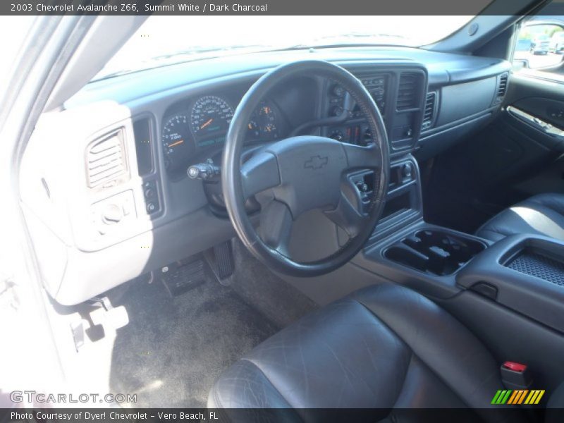 Summit White / Dark Charcoal 2003 Chevrolet Avalanche Z66