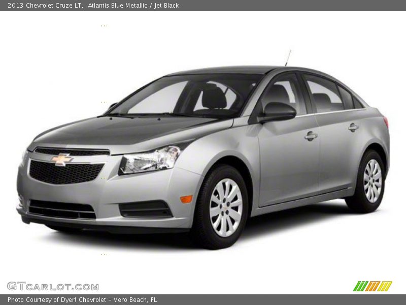 Atlantis Blue Metallic / Jet Black 2013 Chevrolet Cruze LT