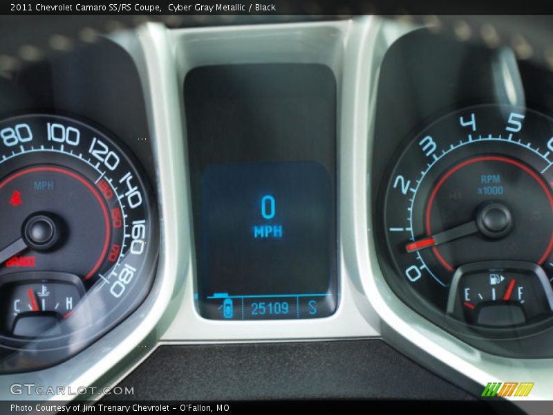 Cyber Gray Metallic / Black 2011 Chevrolet Camaro SS/RS Coupe