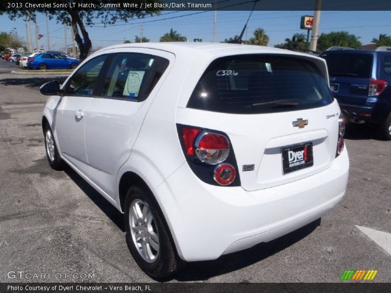 Summit White / Jet Black/Dark Titanium 2013 Chevrolet Sonic LT Hatch