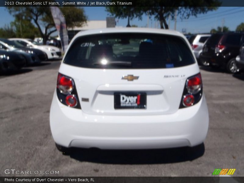 Summit White / Jet Black/Dark Titanium 2013 Chevrolet Sonic LT Hatch