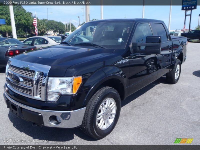 Black / Black/Black 2009 Ford F150 Lariat SuperCrew 4x4