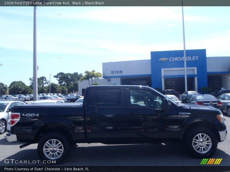 Black / Black/Black 2009 Ford F150 Lariat SuperCrew 4x4